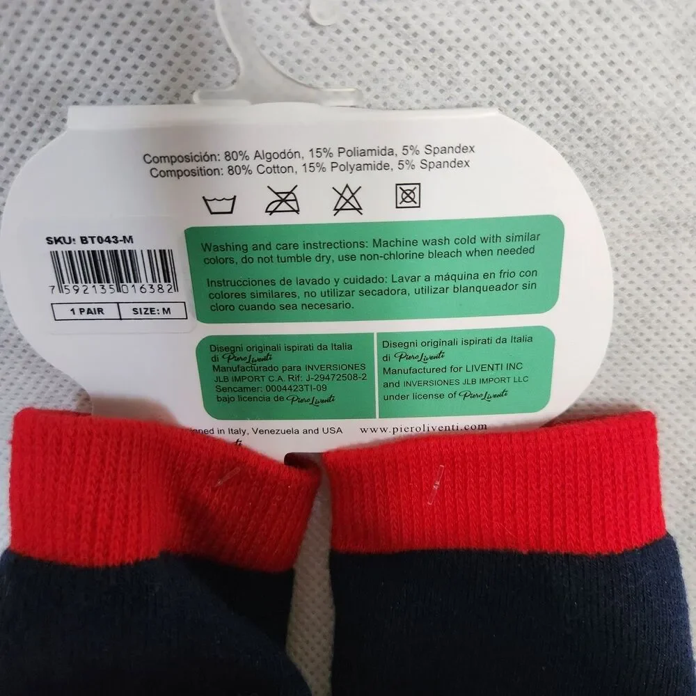 NWT Piero Liventi Boogie Toes Socks Red Lobster Navy Blue Rattle Stars Toddlers